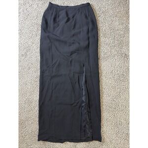 Adrianna Papell Evening Skirt Size 8 Back Zipper Lined Layers Maxi Formal